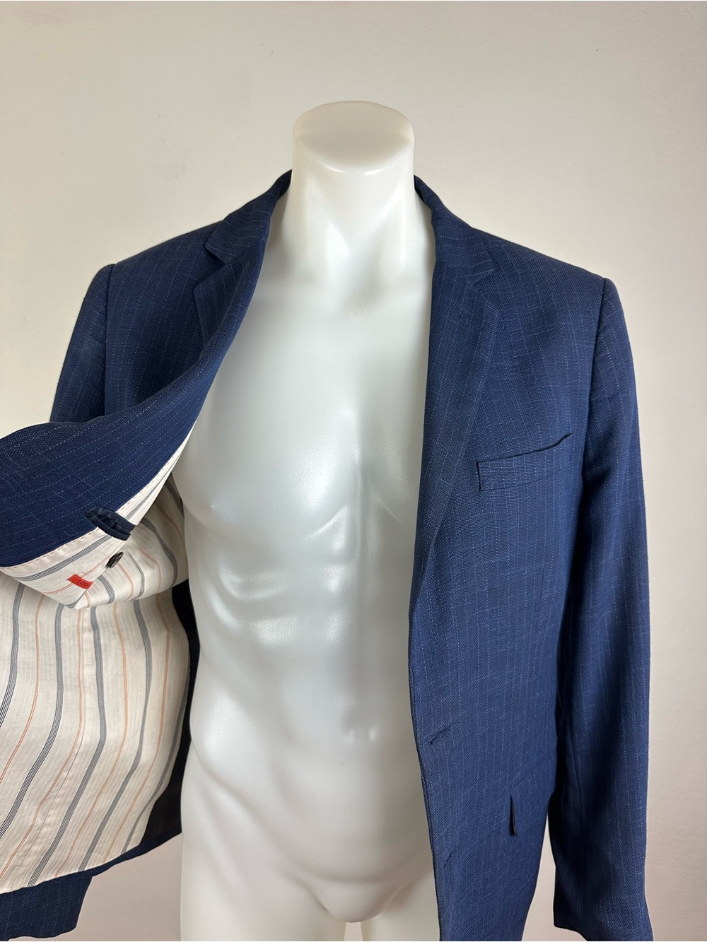 Scotch & Soda Men's Navy Blue Blazer-Style Jacket